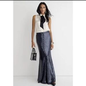 J.Crew Marie Marot X J.Crew sequin maxi skirt Item BN782 Sz 2 NWT